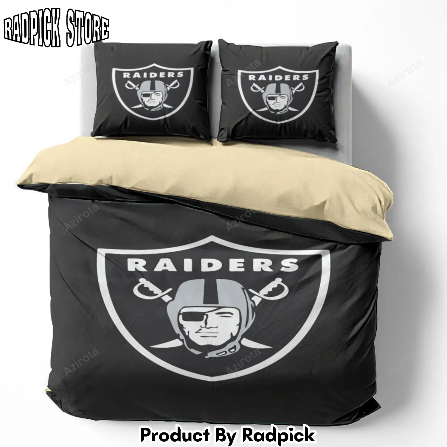 Radpick v6 oakland raiders bedding set duvet cover pillow rp327499